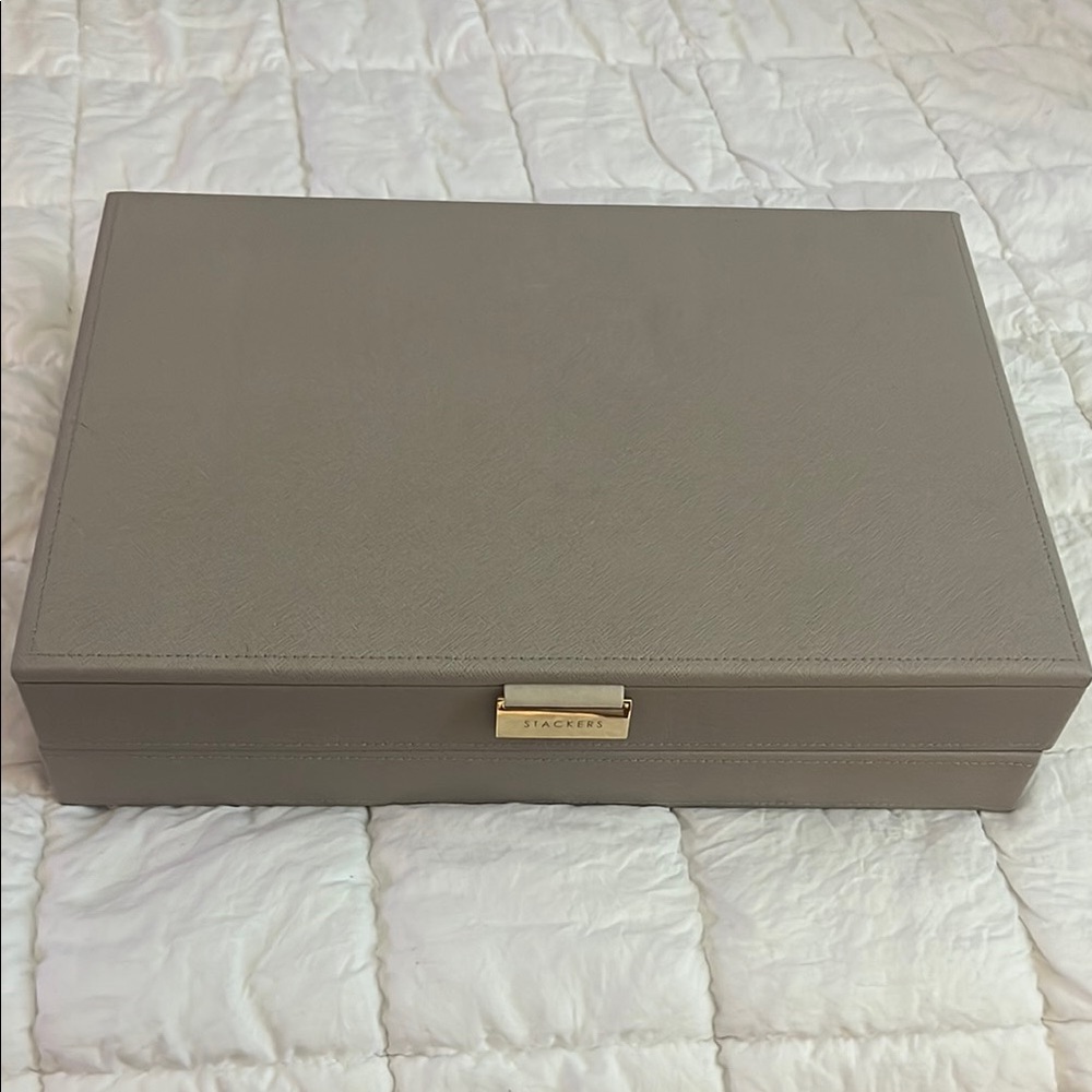 Sleek Gray Jewelry Box